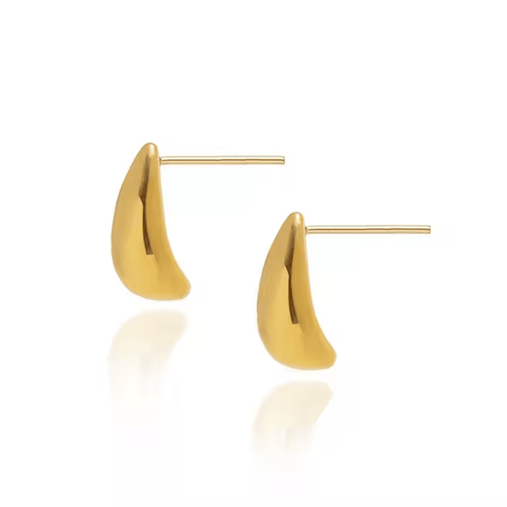 Mococo Gold Mini Droplet Stud Earrings - MococoMococoMOCEGE017Earrings