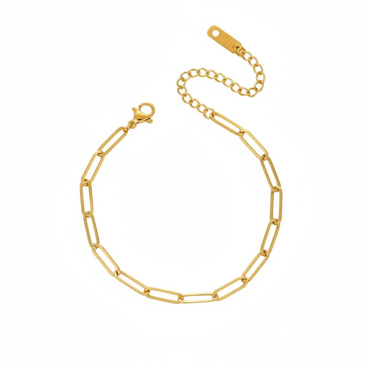 Mococo Gold Paperclip Charm Bracelet - MococoMococoMOCCAR0004Bracelets