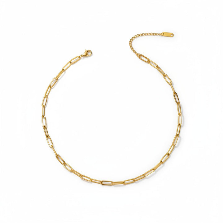Mococo Gold Paperclip Charm Necklace - MococoMococoMOCCAR0001Necklaces