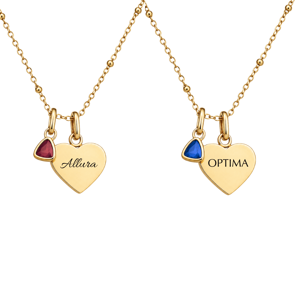 Mococo Gold Personalised Circle Charm Necklace - MococoMococoMOCGOLHCHARMNecklaces