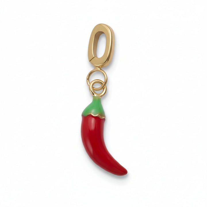 Mococo Gold Red Hot Chilli Clip-On Charm - MococoMococoMOCCH0028Charms