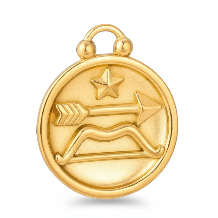 Mococo Gold Sagittarius Clip-On Charm - MococoMococoMOCCH0063Charms