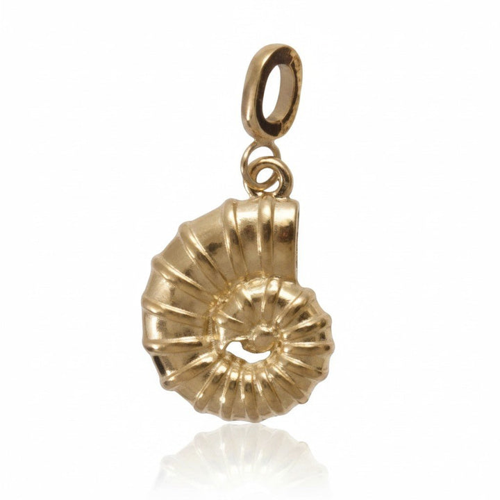 Mococo Gold Spiral Shell Clip-On Charm - MococoMococoMOCCH0019Charms