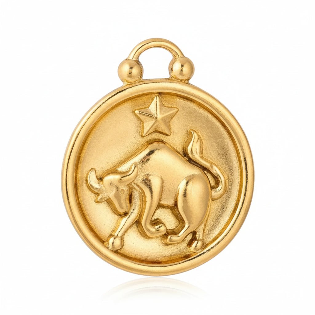 Mococo Gold Taurus Clip-On Charm - MococoMococoMOCCH0056Charms