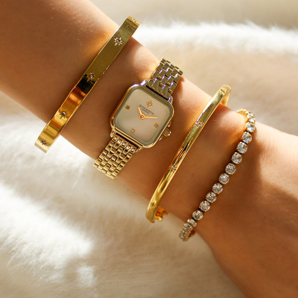Mococo Gold Tennis Bracelet - MococoMococoMOCETENG01Bracelets