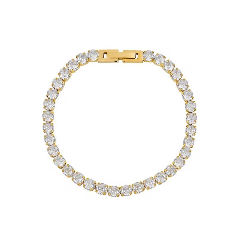 Mococo Gold Tennis Bracelet - MococoMococoMOCETENG01Bracelets