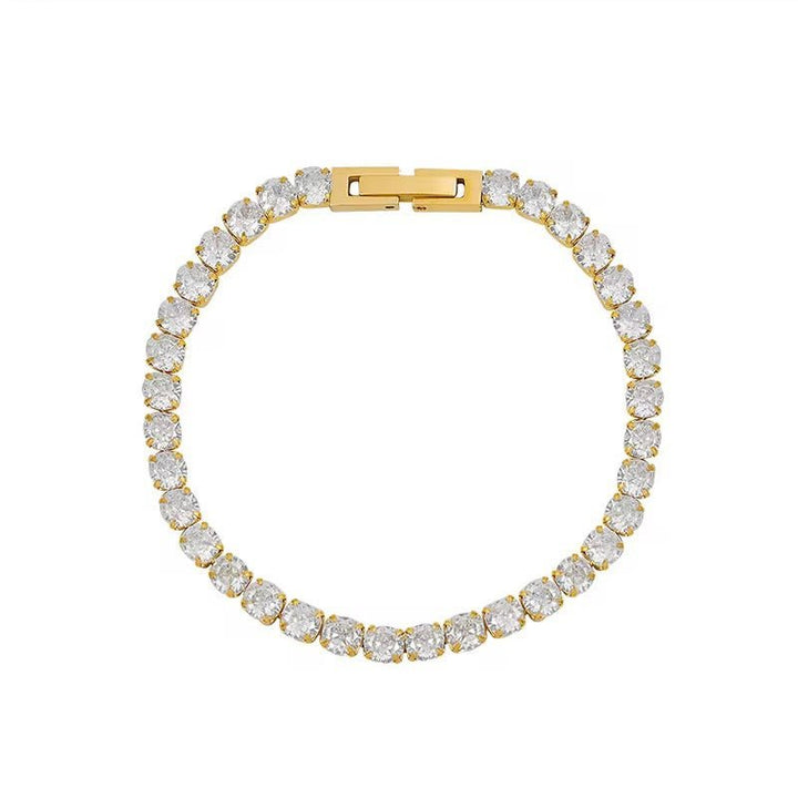 Mococo Gold Tennis Bracelet - MococoMococoMOCETENG01Bracelets