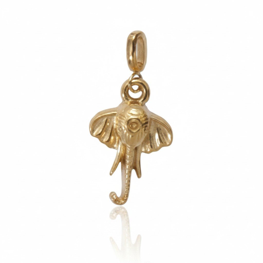 Mococo Gold Wise Elephant Clip-On Charm - MococoMococoMOCCH0021Charms