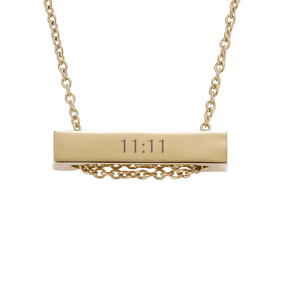 Mococo Personalised Gold Engravable Bar Necklace - MococoMococoMOCPGE001