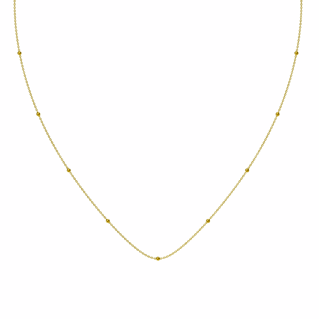 Mococo Personalised Gold Satellite Chain Necklace - MococoMococoMOCPGSC01Add On