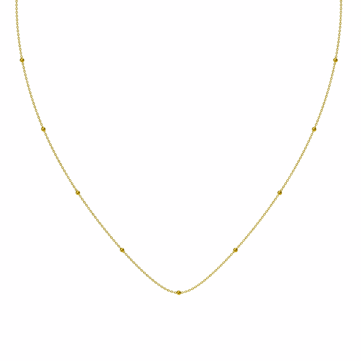 Mococo Personalised Gold Satellite Chain Necklace - MococoMococoMOCPGSC01Add On