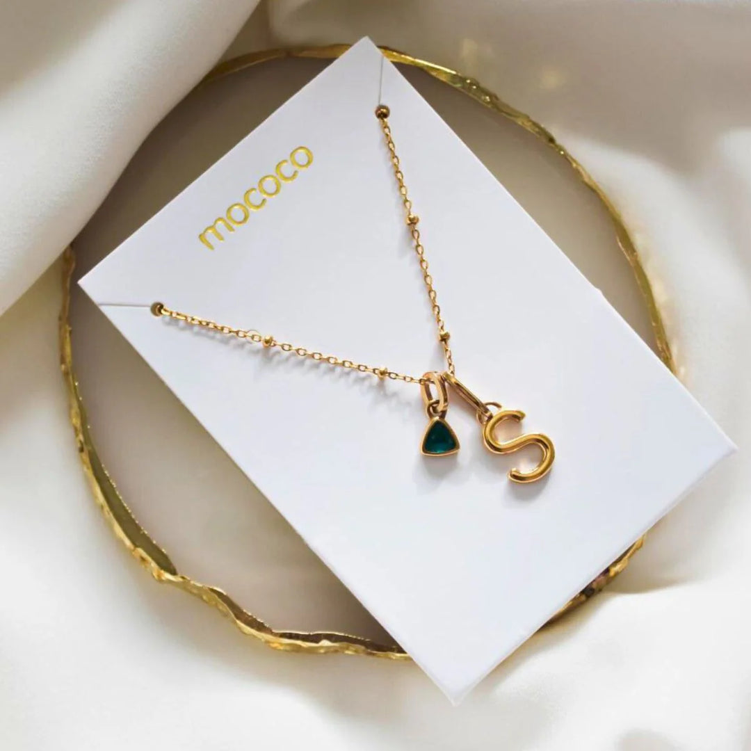 Mococo Gold Birthstone Necklace