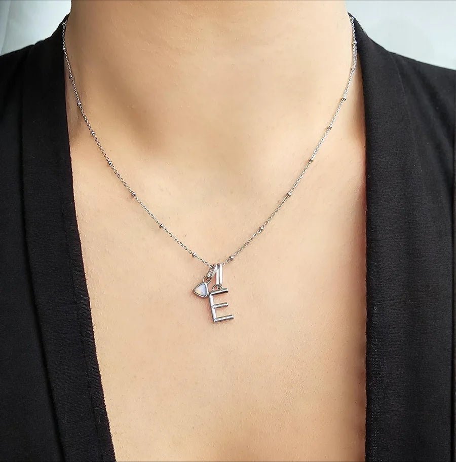 Mococo Personalised Initial and Birthstone Necklace - MococoMococoMOCPG - 1Necklaces