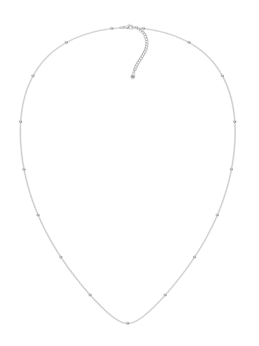 Mococo Personalised Silver Satellite Chain Necklace - MococoMococoMOCPSSC01Add On