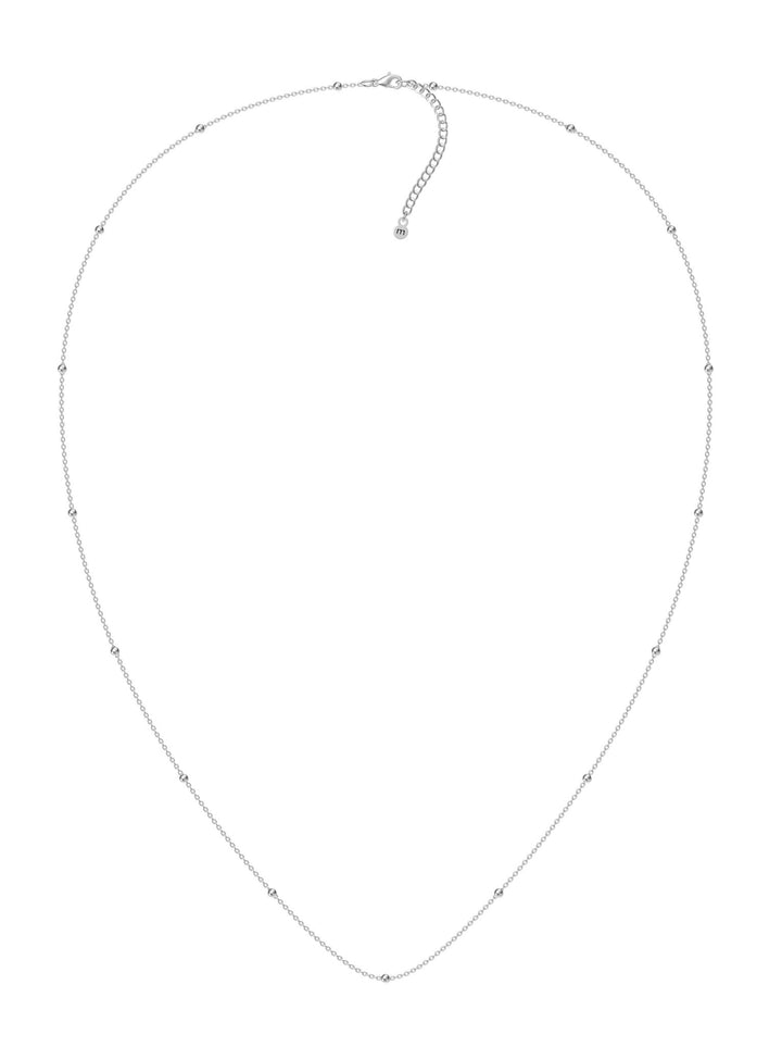 Mococo Personalised Silver Satellite Chain Necklace - MococoMococoMOCPSSC01Add On