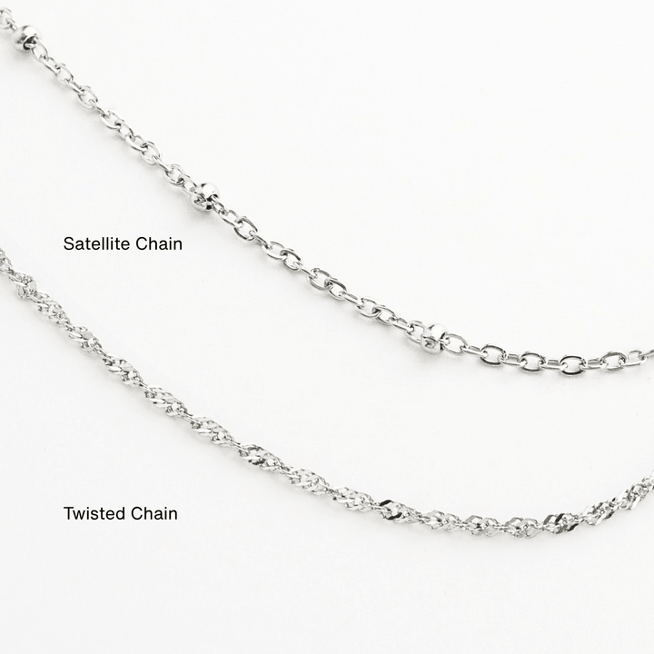 Mococo Silver Birthstone Necklace - MococoMococoMOCSIL/BNecklaces