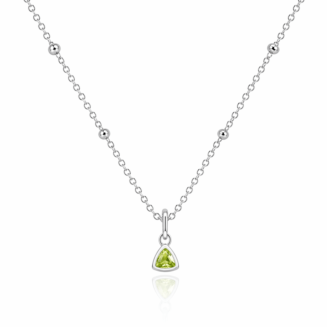 Mococo Silver Birthstone Necklace - MococoMococoMOCSIL/BNecklaces