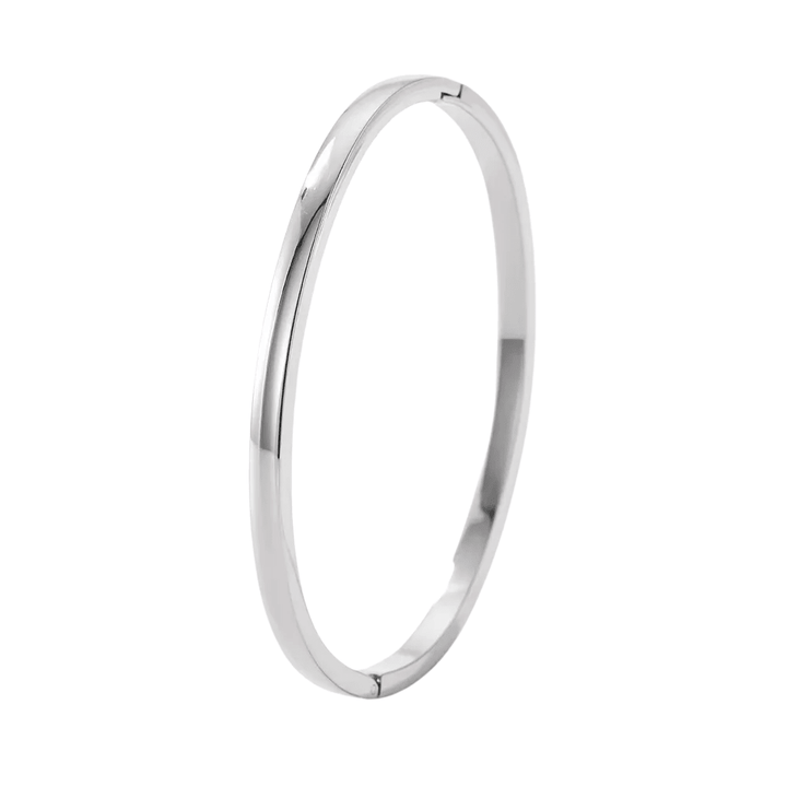 Mococo Silver Classic Bangle - MococoMococoMOCESBAN02Bracelets
