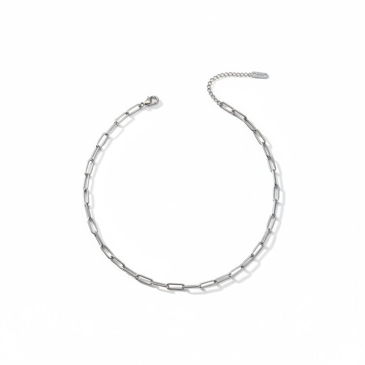 Mococo Silver Paperclip Charm Necklace - MococoMococoMOCCAR0002Necklaces
