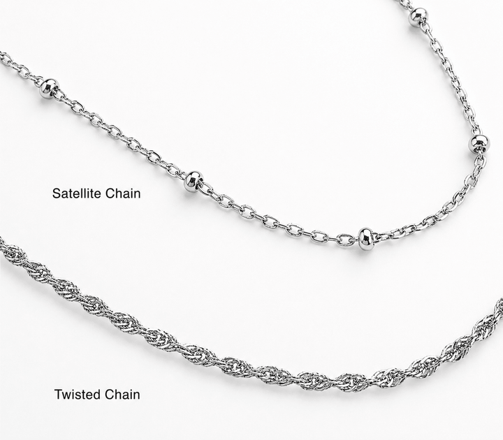Mococo Silver Personalised Heart Charm Necklace - MococoMococoMOCSILCCHARMNecklaces