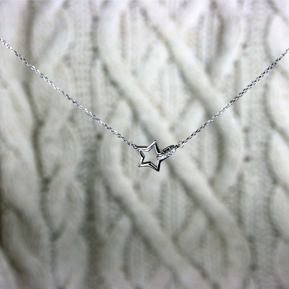 Mococo Silver Star Necklace - MococoMococoMOCFGSN0001