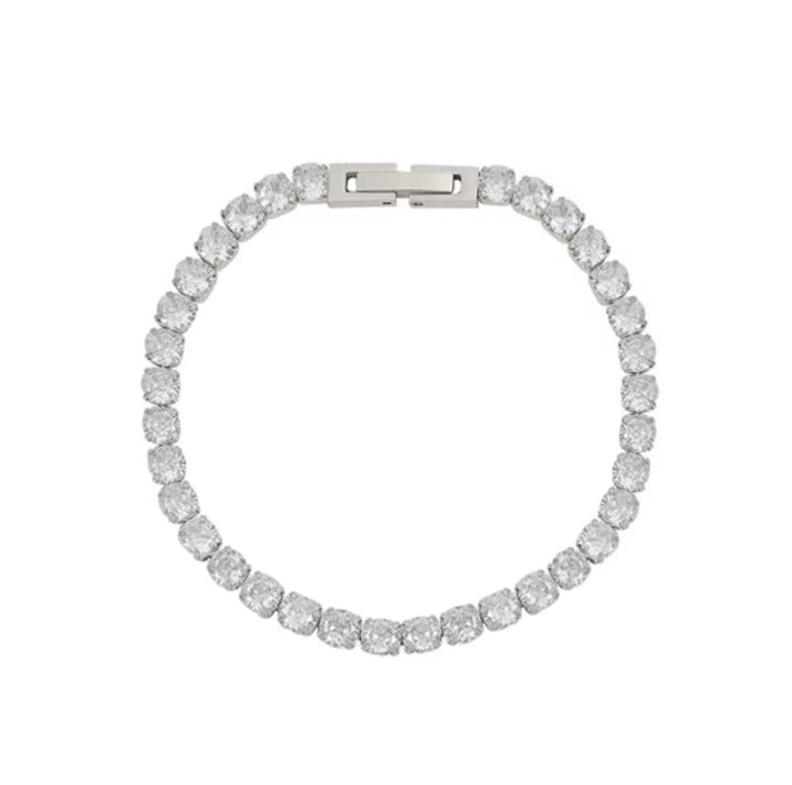 Mococo Silver Tennis Bracelet - MococoMococoMOCETENS01Bracelets