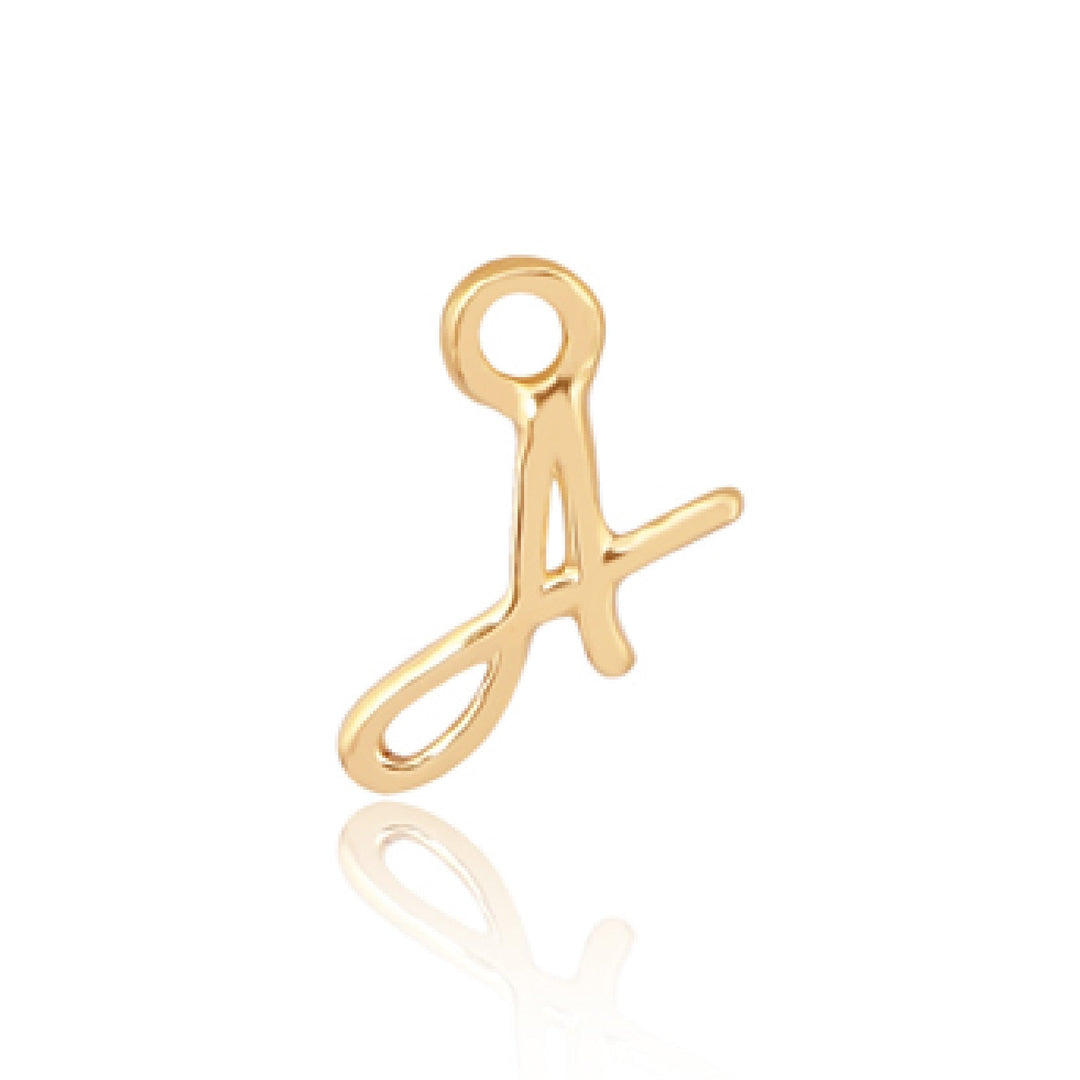 Mococo Welded Forever Gold A Initial Charm - MococoMococoPJ-GV2126Welding