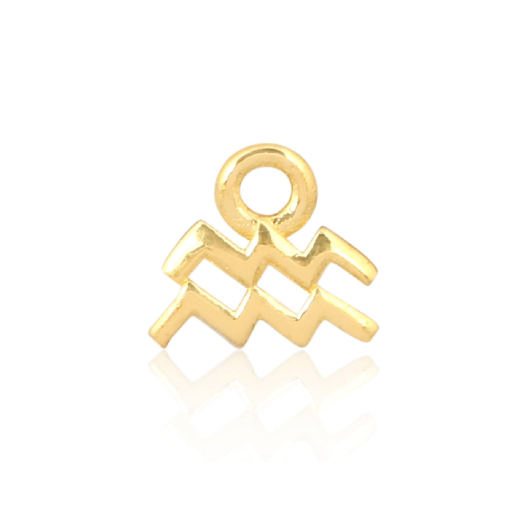 Mococo Welded Forever Gold Aquarius Charm (Water Bearer) - MococoMococoPJ-GV2152Welding