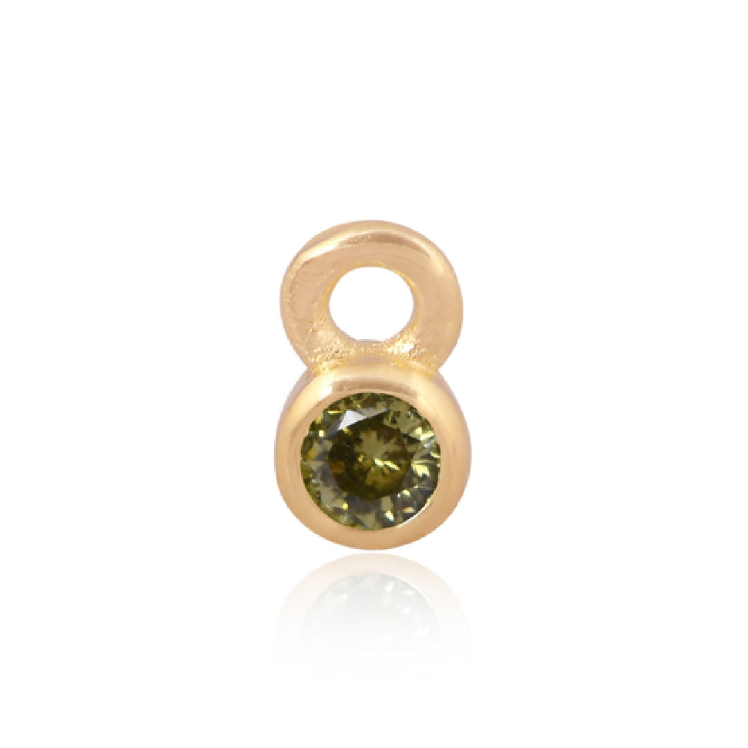 Mococo Welded Forever Gold August Peridot Birthstone Charm - MococoMococoPJ-GV2171Welding