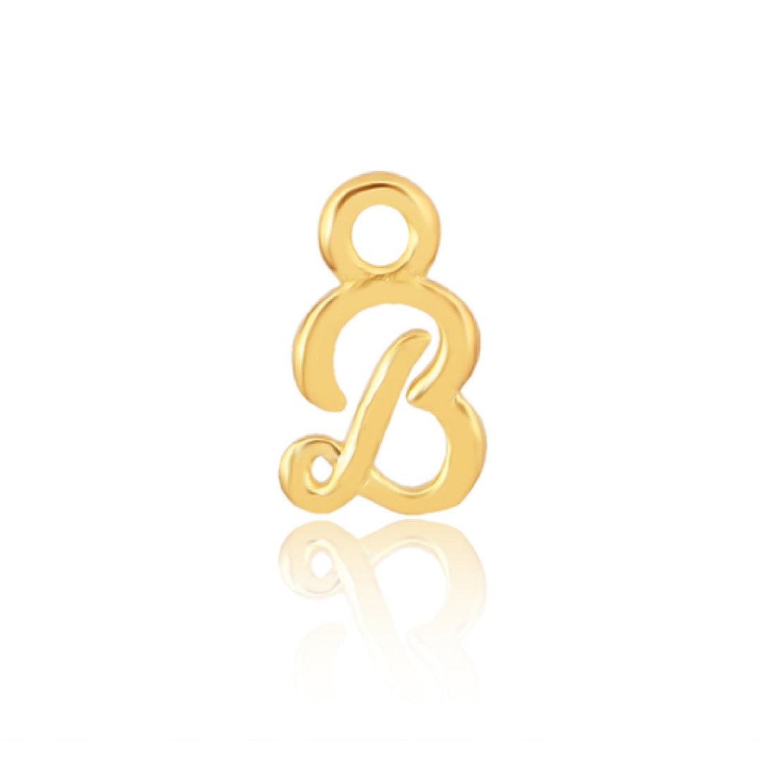 Mococo Welded Forever Gold B Initial Charm - MococoMococoPJ-GV2127Welding