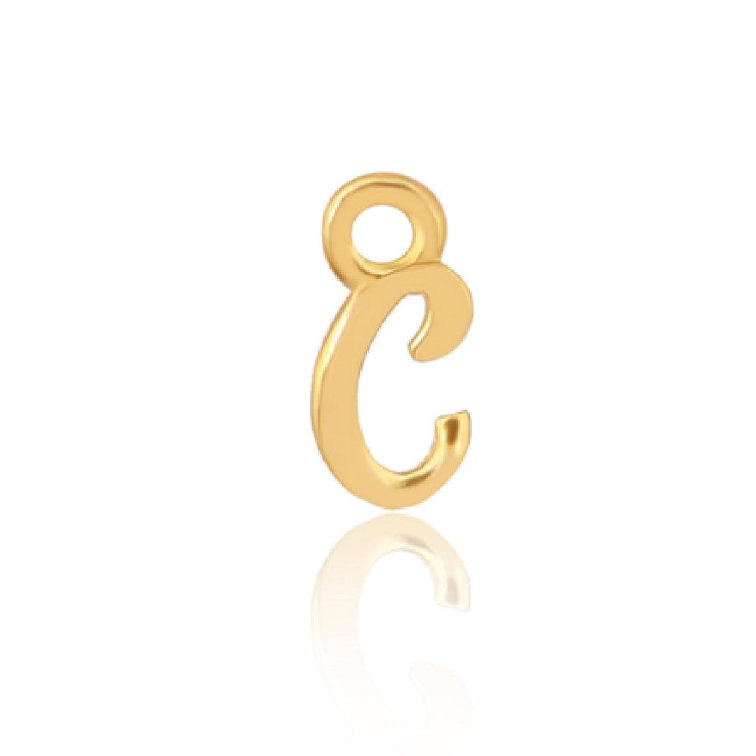 Mococo Welded Forever Gold C Initial Charm - MococoMococoPJ-GV2128Welding