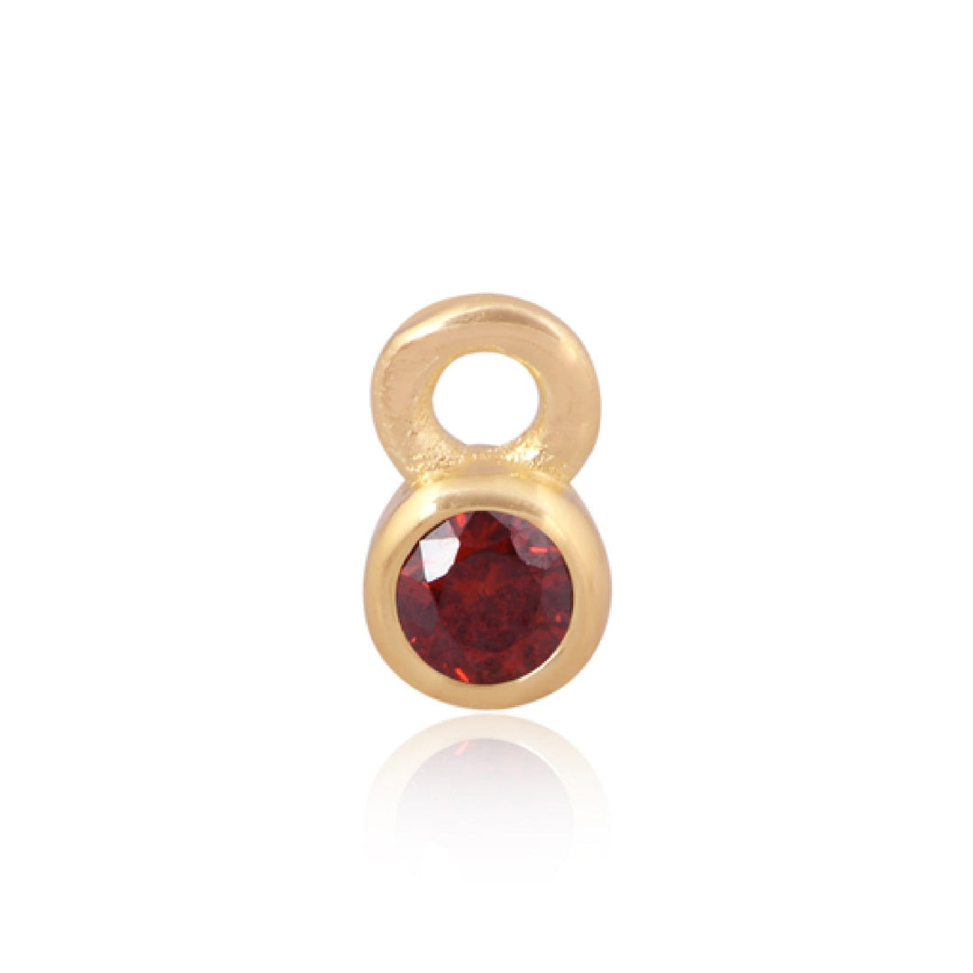 Mococo Welded Forever Gold January Garnet Birthstone Charm - MococoMococoPJ-GV2164Welding