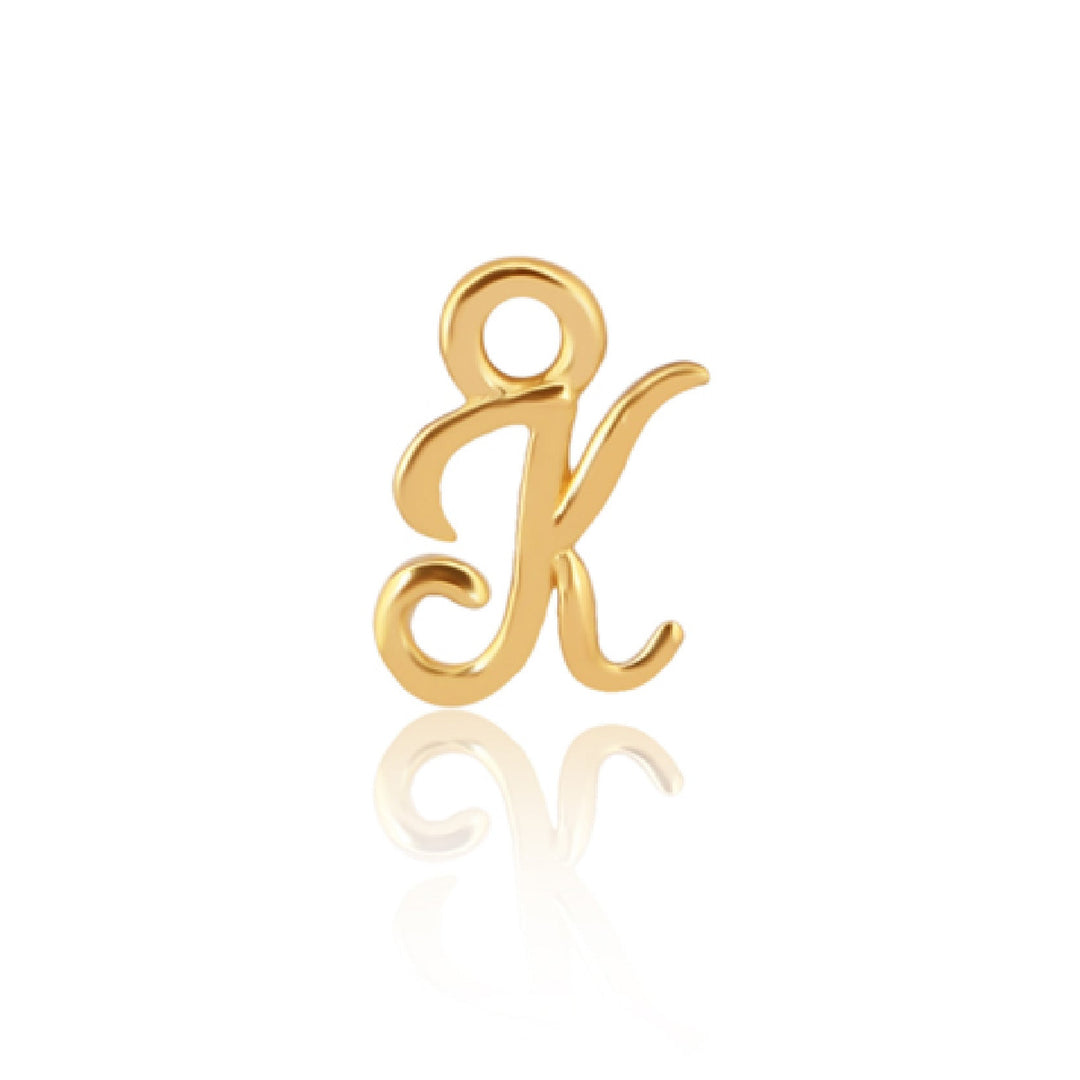 Mococo Welded Forever Gold K Initial Charm - MococoMococoPJ-GV2136Welding