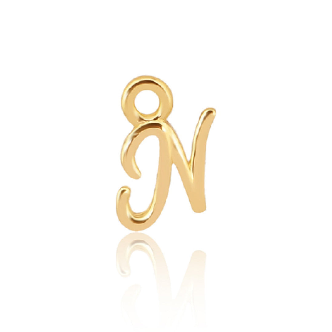 Mococo Welded Forever Gold N Initial Charm - MococoMococoPJ-GV2139Welding