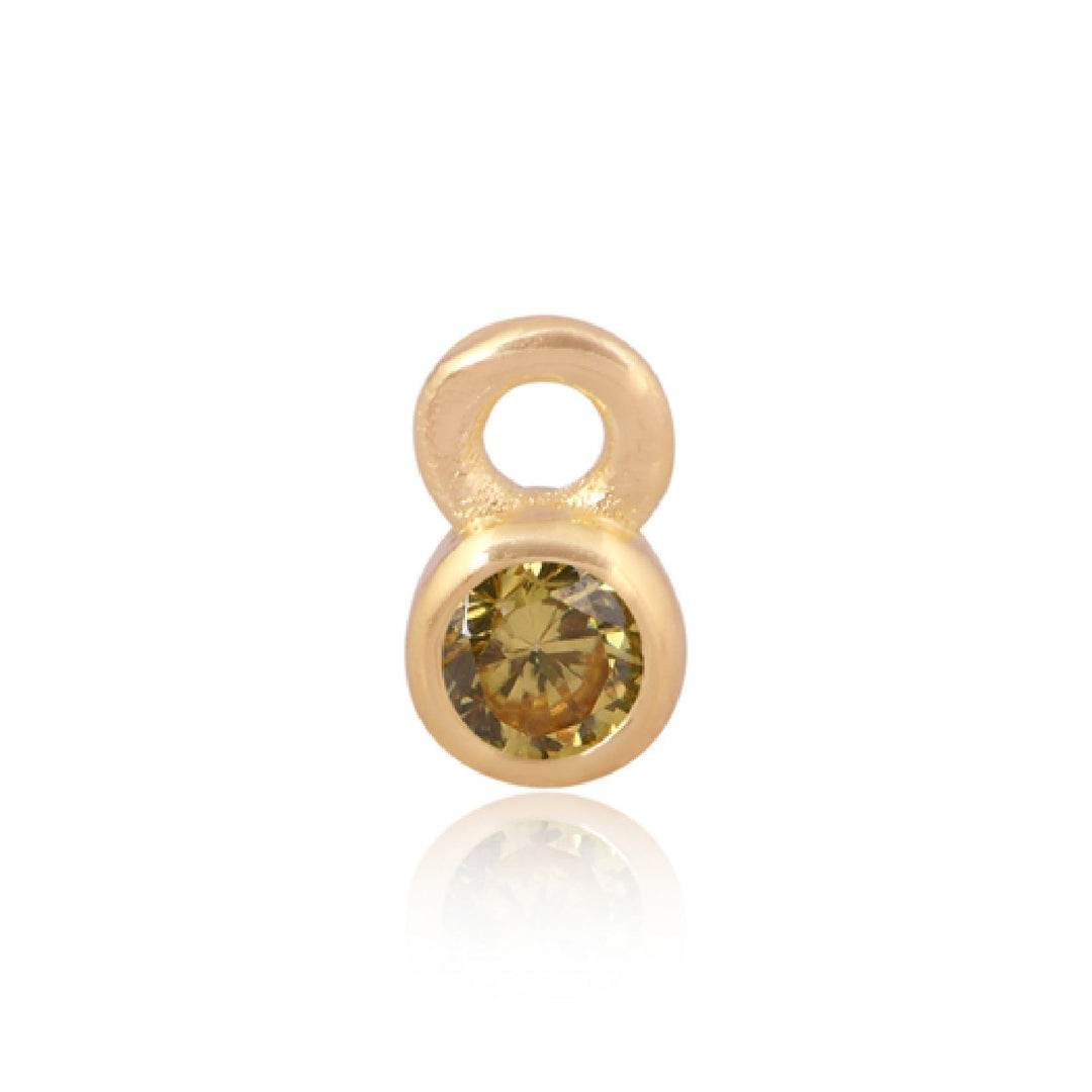 Mococo Welded Forever Gold November Yellow Birthstone Charm - MococoMococoPJ-GV2174Welding