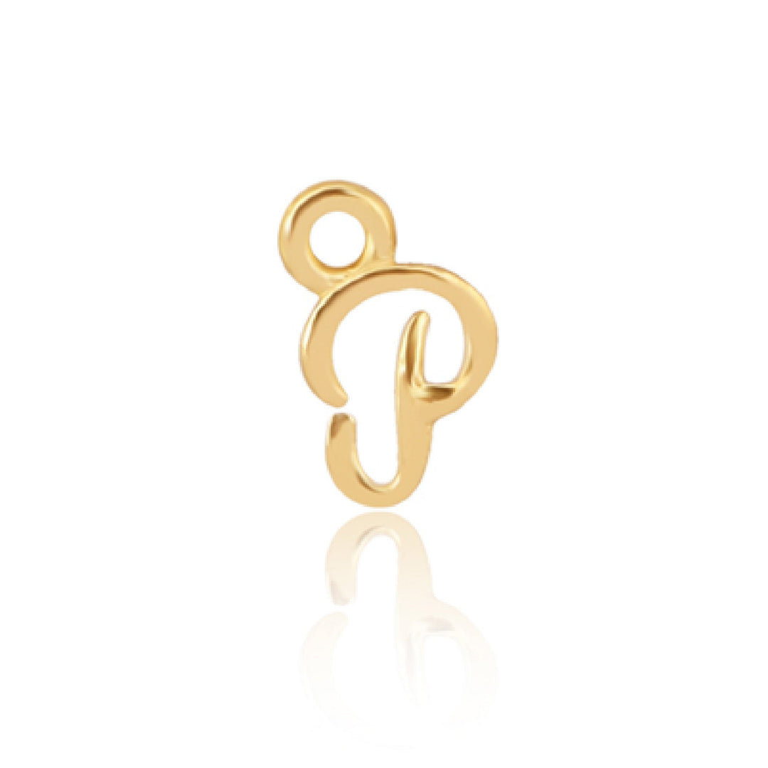 Mococo Welded Forever Gold P Initial Charm - MococoMococoPJ-GV2141Welding