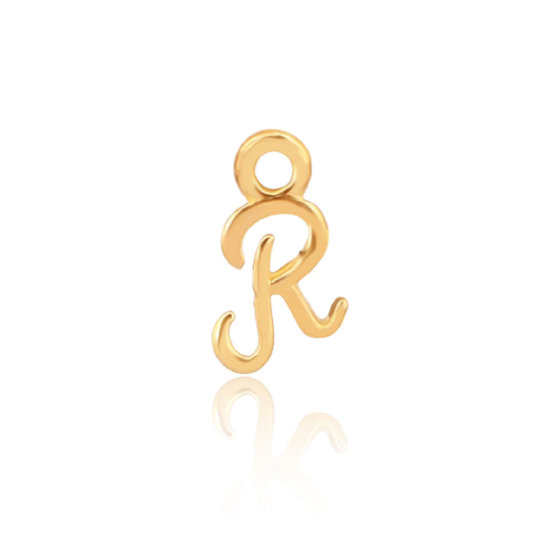 Mococo Welded Forever Gold R Initial Charm - MococoMococoPJ-GV2143Welding