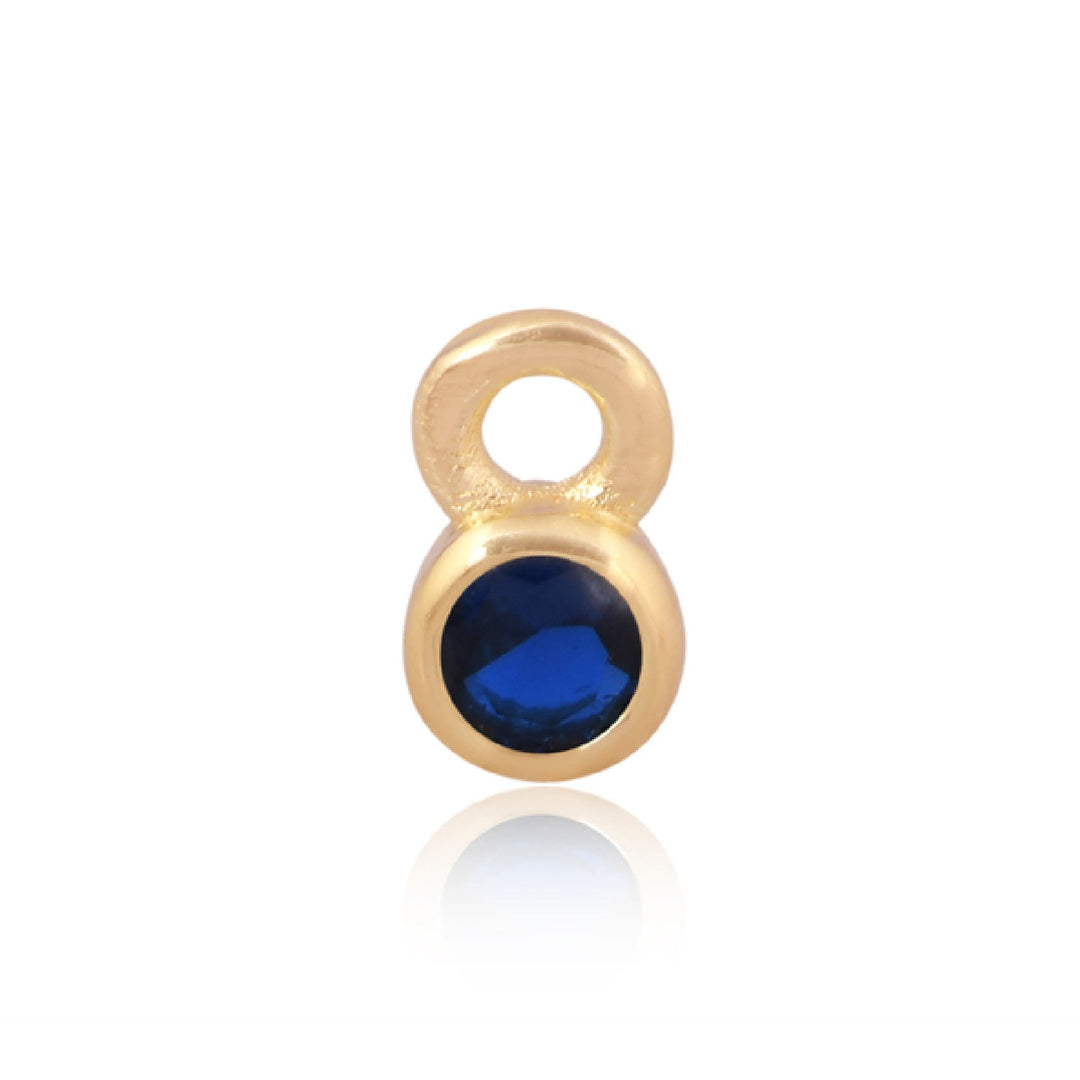 Mococo Welded Forever Gold September Sapphire Birthstone Charm - MococoMococoPJ-GV2172Welding