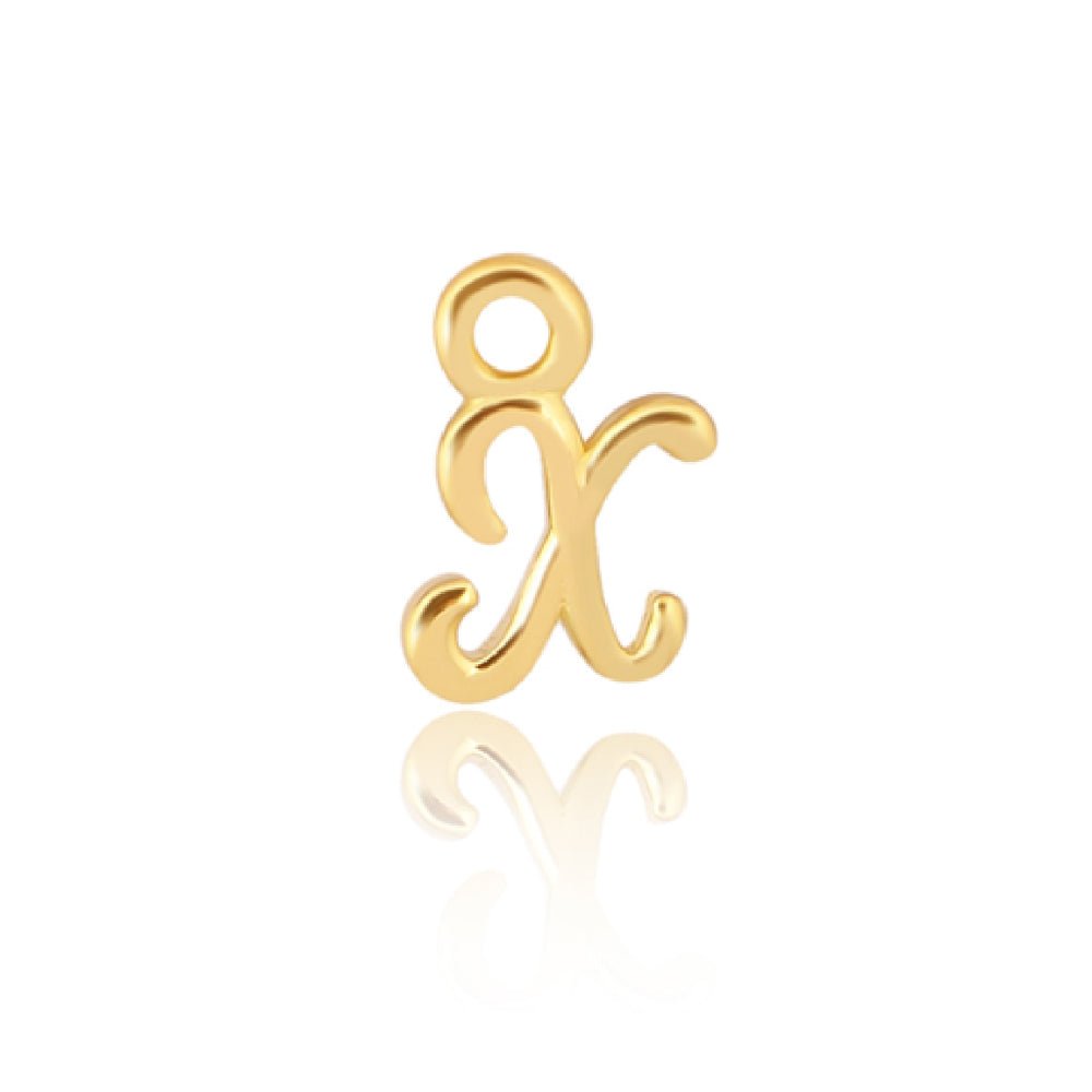 Mococo Welded Forever Gold X Initial Charm - MococoMococoPJ-GV2149Welding