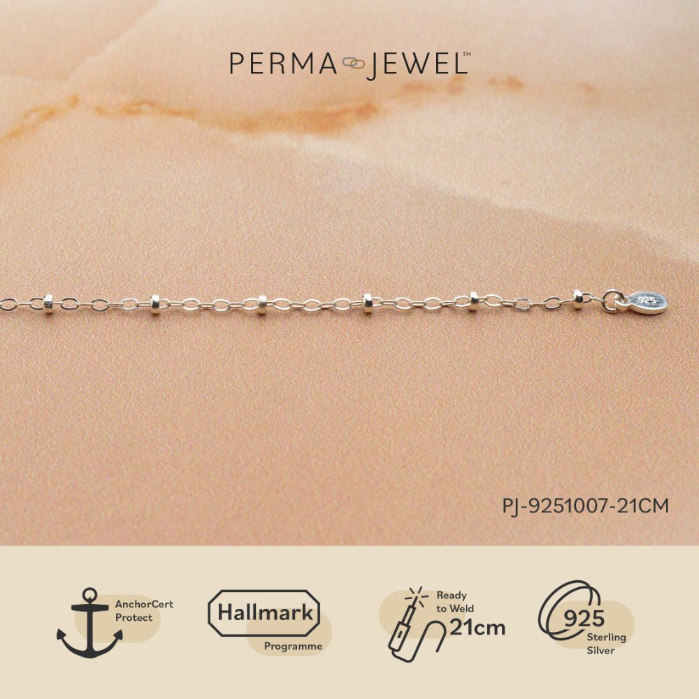 Mococo Welded Forever Silver Anklet - MococoMococoPJ-9251007-27cm