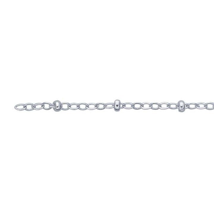 Mococo Welded Forever Silver Beaded Cable Chain 21cm Bracelet - MococoMococoPJ-9251007-21cmBracelets
