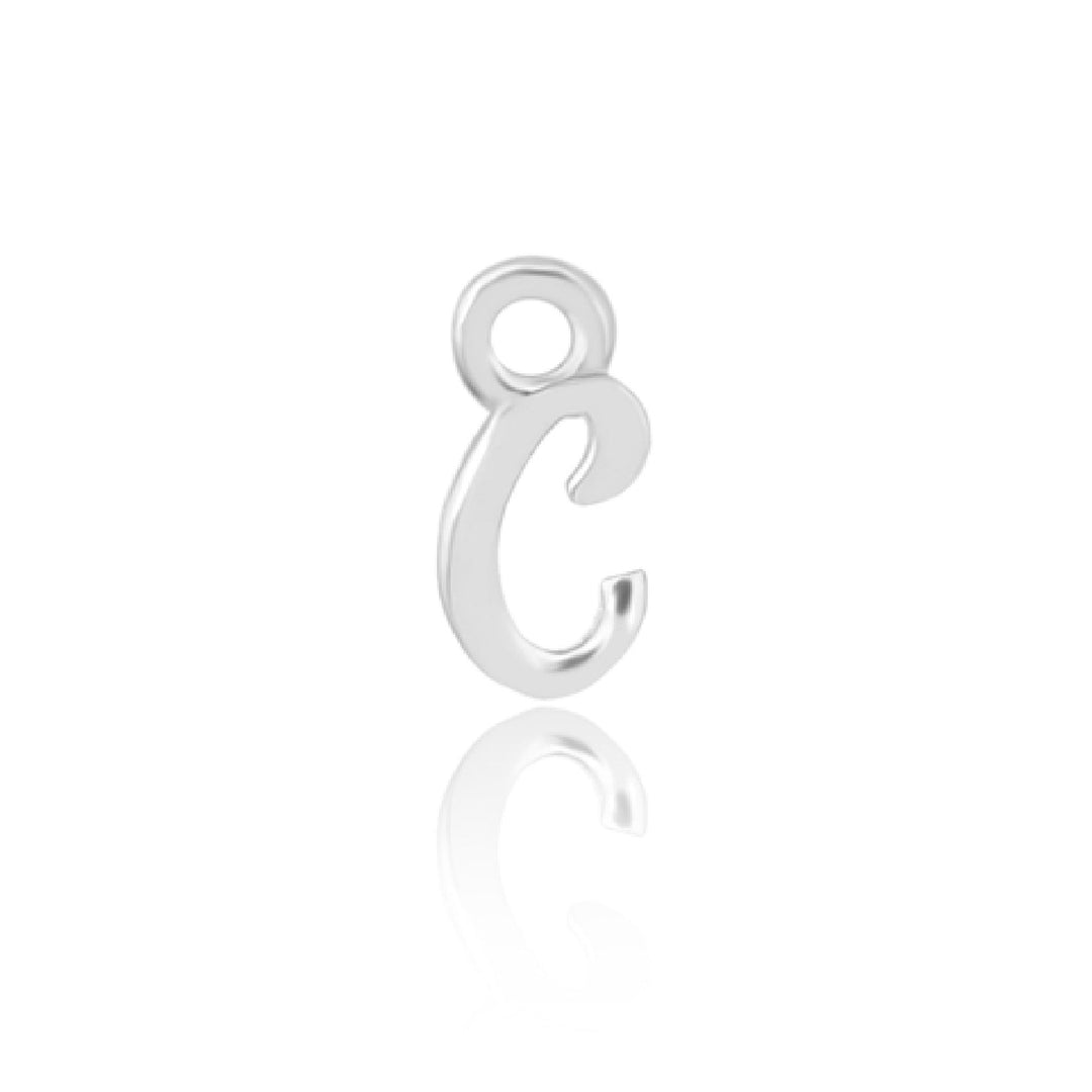 Mococo Welded Forever Silver C Initial Charm - MococoMococoPJ-9252128Welding