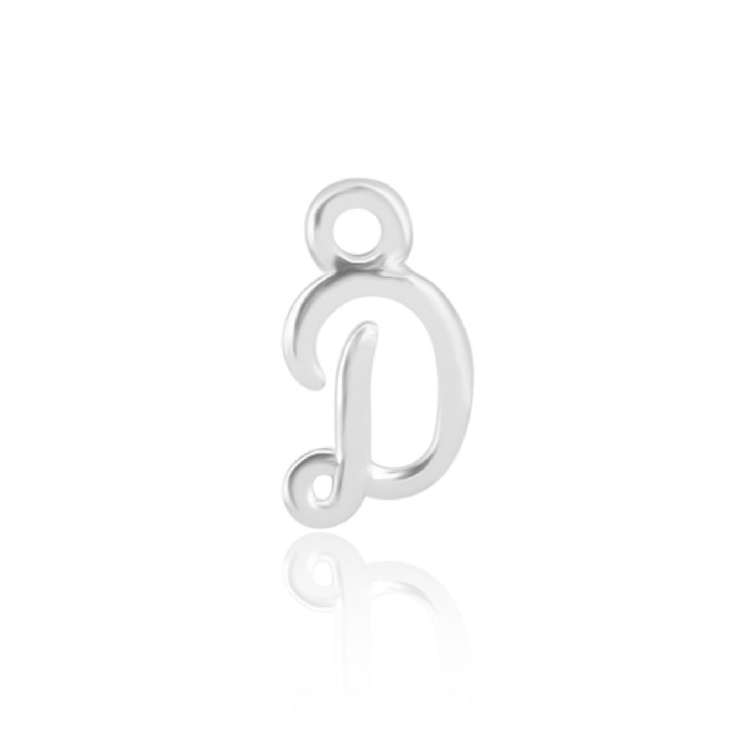 Mococo Welded Forever Silver D Initial Charm - MococoMococoPJ-9252129Welding