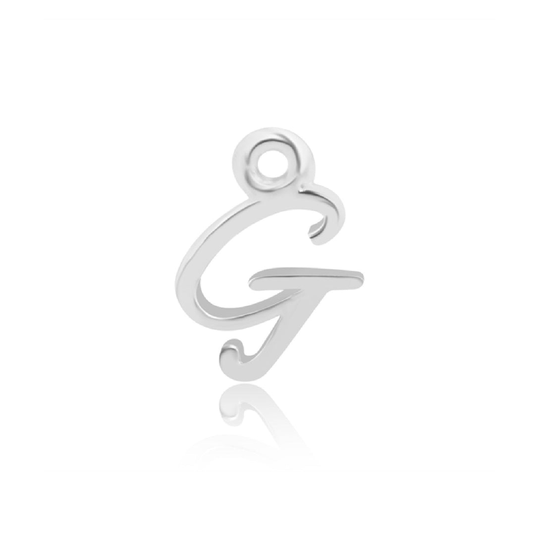 Mococo Welded Forever Silver G Initial Charm - MococoMococoPJ-9252132Welding