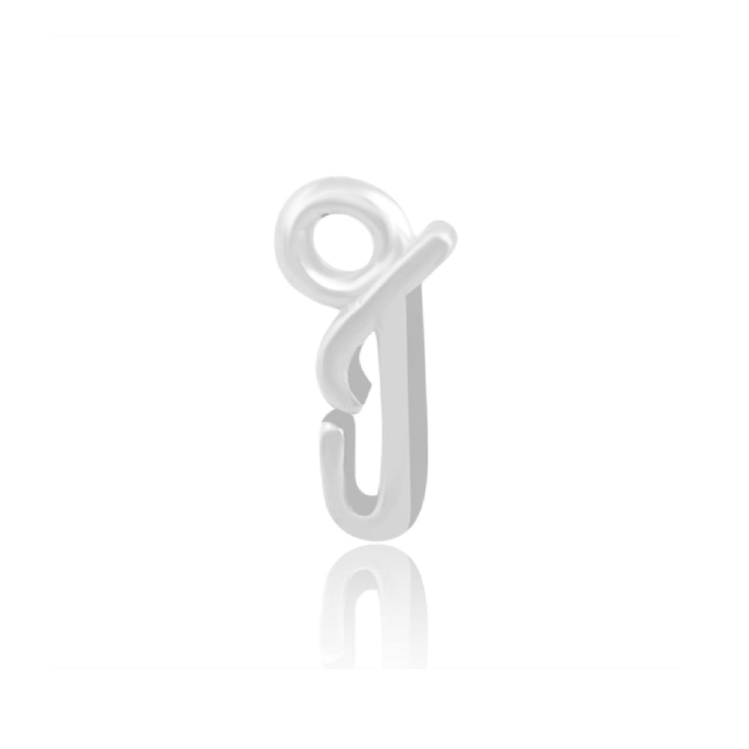 Mococo Welded Forever Silver J Initial Charm - MococoMococoPJ-9252135Welding
