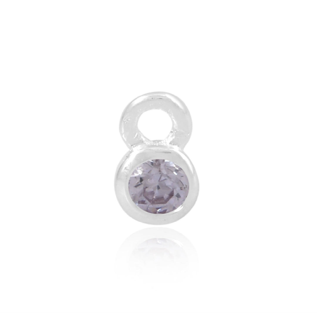 Mococo Welded Forever Silver June Lavender Birthstone Charm - MococoMococoPJ-9252169Welding