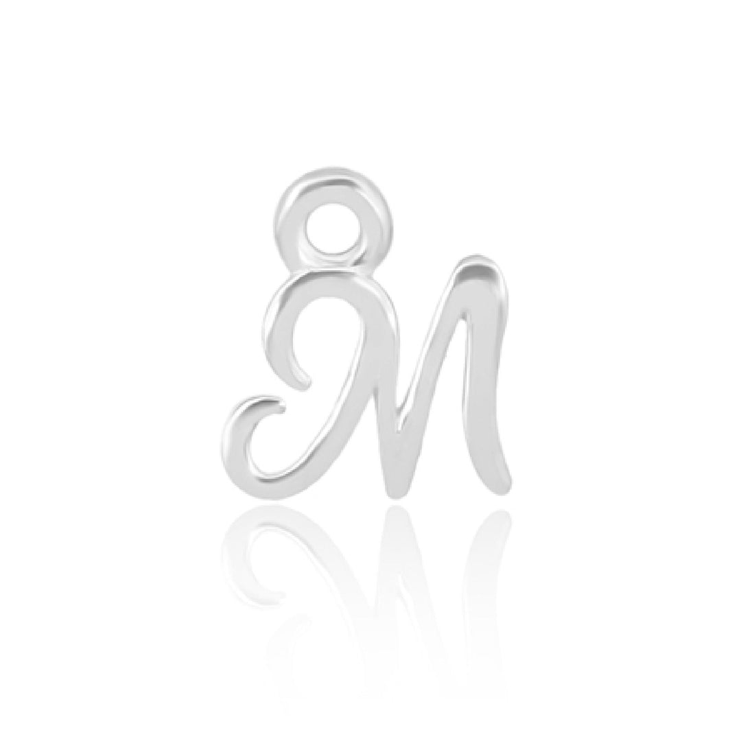 Mococo Welded Forever Silver M Initial Charm - MococoMococoPJ-9252138Welding