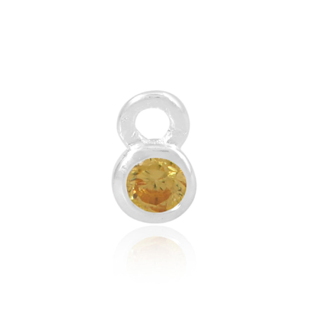 Mococo Welded Forever Silver November Yellow Birthstone Charm - MococoMococoPJ-9252174Welding