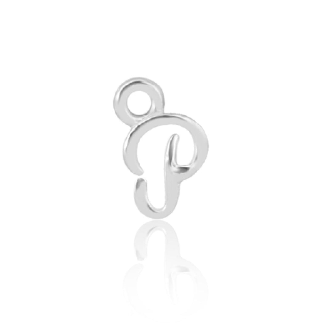 Mococo Welded Forever Silver P Initial Charm - MococoMococoPJ-9252141Welding