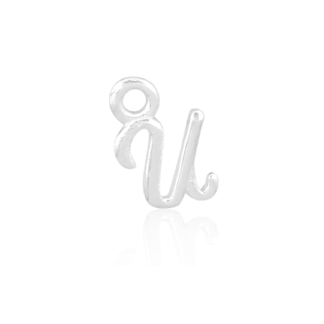 Mococo Welded Forever Silver U Initial Charm - MococoMococoPJ-9252146Welding